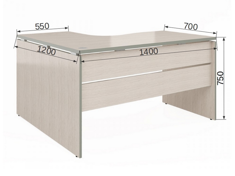 Офисная мебель VITA Угловой стол (левый) V - 1.7L