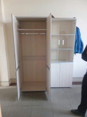 V - 2.3 Шкаф для одежды и V - 2.2 Стеллаж широкий высокий