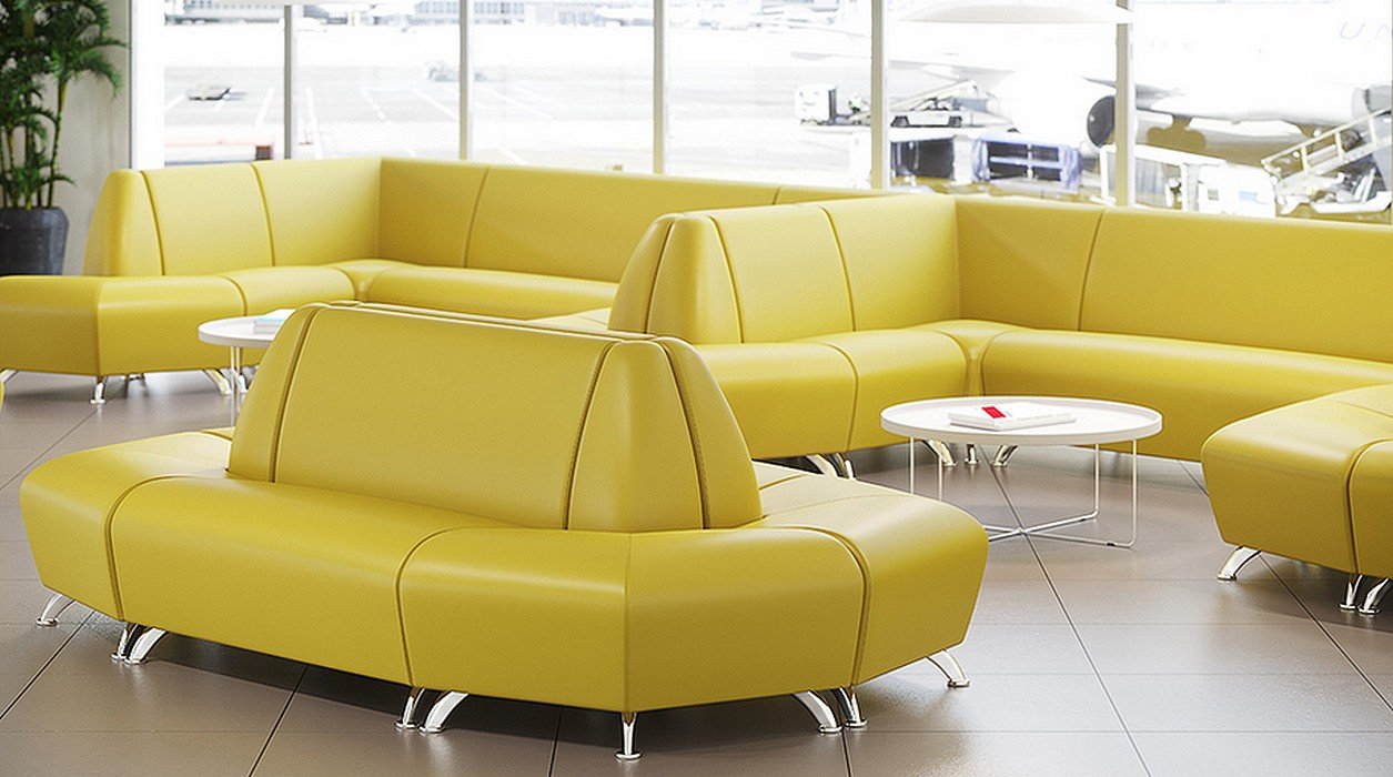 Диван для офиса Интер хром - вид 13